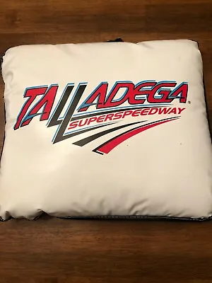 $18 • Buy Vintage Collectible Talladega Super Speedway Cushion Pillow Vinyl Colorful 