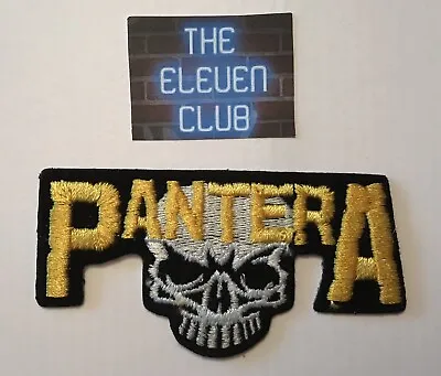 Pantera Skull PATCH Gold Logo DIMEBAG IRON ON Rare VTG Heavy Metal Music NOS LE • $17.99