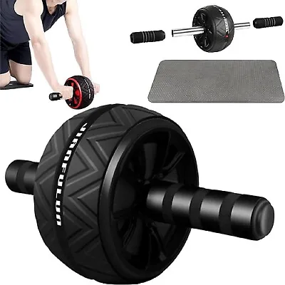 AB Abdominal Roller Wheel Fitness Waist Core Workout Exercise Wheel Home Gym • $21.49