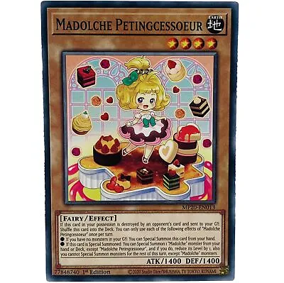 YUGIOH Madolche Petingcessoeur MP20-EN013 Common Card 1st Edition NM-MINT • £1.25