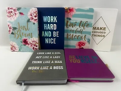 A5 Hardback Notebook Inspirational Quotes Journal Notepad Notes Diary Gift Book • £5.57