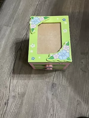 Colorful Jewelry Keepsake  Box With Mirror And Drawers  New • $15