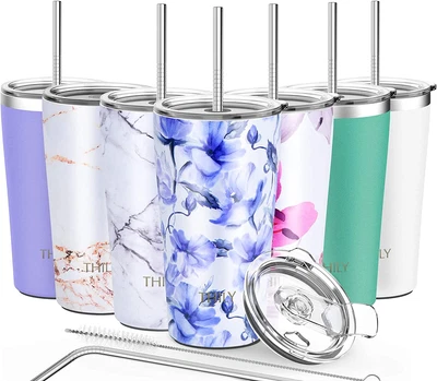 $37.11 • Buy Stainless Steel Tumbler Coffee Cup - THILY 20 Oz Triple-Insulated Travel Mug Wit