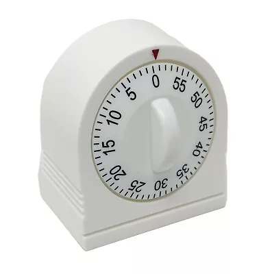 Long Ring Metal Bell Kitchen Cooking Timer 60-Minute Analog Mechanical Alarm • $9.99