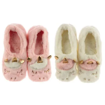 Unicorn Microwave Warming Slippers - PINK  OR WHITE • £15.95