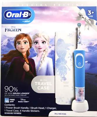 Oral-B  Pro Electronic Toothbrush Frozen Disney For Kids  + Travel Case • $29