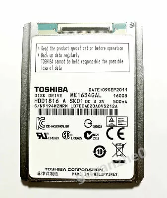 Toshiba MK1634GAL 160GB 1.8  CE Hard Driver For IPod Classic 7th 160GB Thin • $115.88