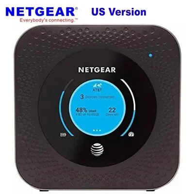 Netgear Nighthawk MR1100 LTE Mobile Hotspot ​Router-- Black Wi-Fi 5（2.4GHz/5GHz） • $348.89