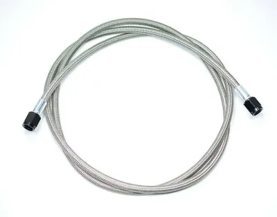 10' Long / 120  Fragola 4 AN To 4 AN Braided Stainless Steel Hose Assembly Black • $57.23