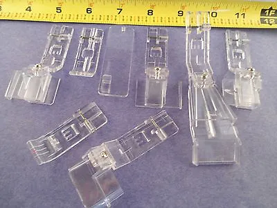 7 Clear Serger Feet For Husqvarna Viking Serger Overlocker Huskylock S21 S25 • $99.90