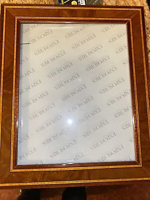 MCM Vintage Faux Wood Inlay Picture  Frame For 8x10  PHOTO Italy EXPRESSIONS • $22