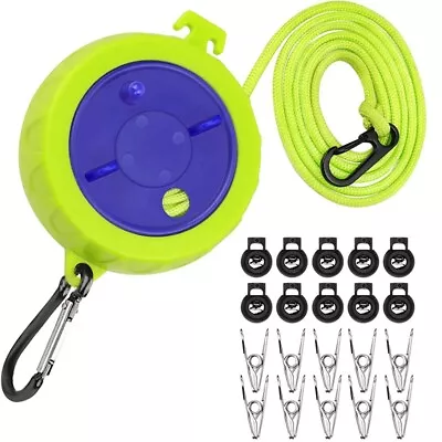 Retractable Clothes Line Outdoor Box Clothesline For Camping S6N32226 • £13.05