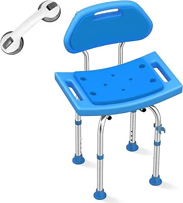 Heavy Duty Stainless Steel Shower Chair Seat With Back 400lbs Adjustable Chair • $39.99