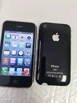 Full Working Apple IPhone 3GS - 8GB - Black Unlocked A1303 (GSM) IOS6 • $30