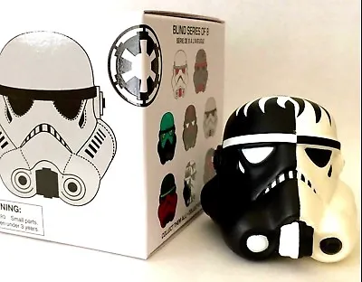 Disney Vinylmation 2.5  Star Wars D23 Legion Stormtrooper Helmet Black White Toy • $52.49
