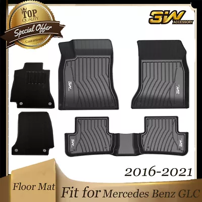 3W Floor Mat Cargo Liner For Mercedes Benz GLC250 GLC300 2016-2022 TPE Car Mats • $185.59