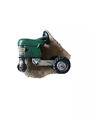 Vintage Heavy Arcade Oliver Style Cast Iron Green Three Wheel Tractor Toy 4.5''L • $29.99