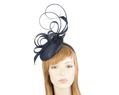 $94.76 • Buy Tall Navy Spring Racing Sinamay Fascinator By Max Alexander. RRP: $149.95