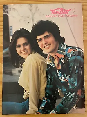 DONNY & MARIE OSMOND PINUP From 1976 TEEN BEAT Magazine • $5