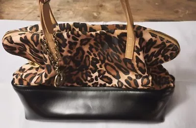 Charles Jourdan Paris Savannah 2  Leopard Print Tote Has Tag  Mob Wife  Read • $42