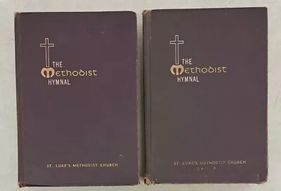 Vintage 1966-The Methodist Hymnal Lot Of 2 Purple Printing. 2.3.40A • $22.99