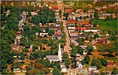 An Aerial View Of Main Street Hackettstown New Jersey NJ 1955 • $8.95