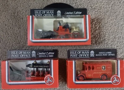 £12 • Buy LLEDO - ISLE OF MAN POST OFFICE -  Job Lot Of 3 - All Boxed 1989 To 1991