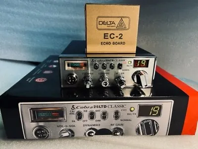 COBRA 25LTD CLASSIC PRO TUNED W/ DELTA EC-2 ECHO BOARD LOUD TALKIN TRUCKERS CB!! • $159