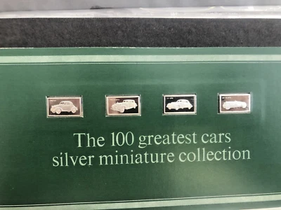£19.99 • Buy 4 John Pinches 100 Greatest Cars Miniatures Silver 925 Ingots Issue 18 Nos 69-72