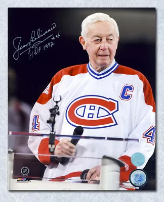 Jean Beliveau Montreal Canadiens Signed Centennial Ceremony 8x10 Photo 5 • $219.99