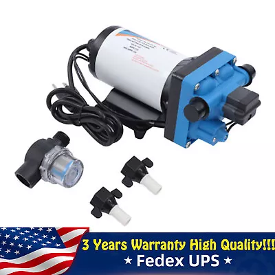 110V Self Priming Water Pressure Diaphragm Pump 55 PSI For Home/Caravan/Marine • $65.55