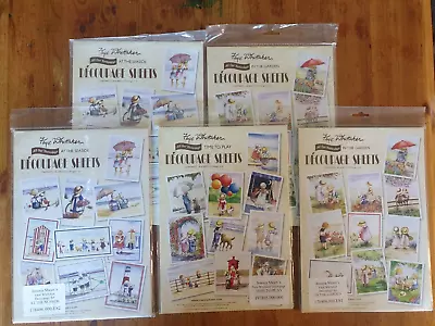 Job Lot 5 Packs X Decoupage Sheets - Faye Whittaker - All Our Yesterdays - NEW • £4.99