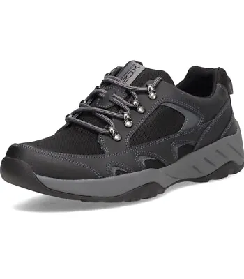 Men Rockport XCS Riggs Blucher Water Resistant Walking Hiking Shoes Black CI7597 • $49.99