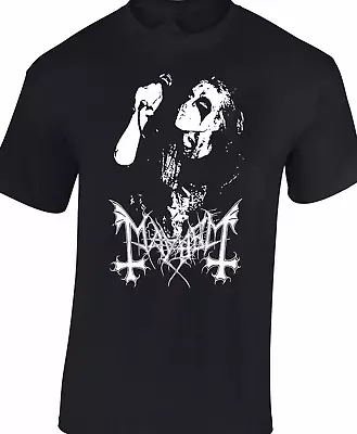 MAYHEM Band Dead T-shirt Black Short Sleeve All Sizes S-5XL 75 • $17.99