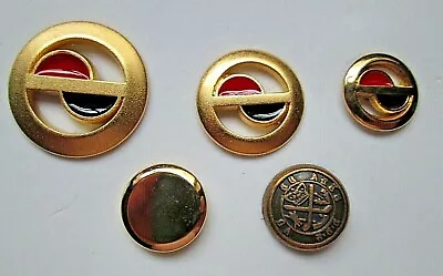 Quality Metal Buttons Gold Gold Mix Brass Military Style - UK Seller • £3.75