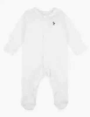 Organic Cotton Velour Duck Sleepsuit Babygrow Baby Boys Girls All In One Ex M&S • £6.50