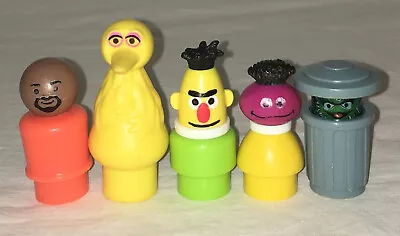 Vintage Fisher Price Little People Sesame Street Lot Big Bird Gordan Bert Oscar • $34.99