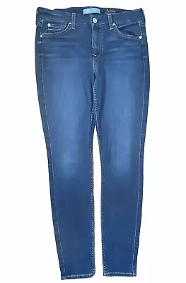 7 For All Mankind Ankle Skinny Jeans Womens 28 Blue Blair Denim Stretch • £24.99