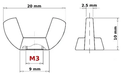 Wing Nuts M3 M4 M5 M6 M8 Butterfly Nut To Fit Bolts Screws DIN 315 Zinc Plated • £0.99