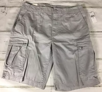 NAUTICAL JEANS CO Mens 32 CARGO Classic Fit Shorts Tan Multi Pocket NWT $59 MSRP • $18.99