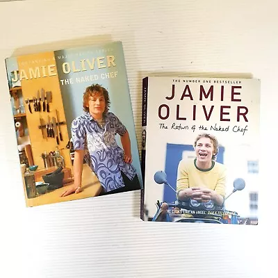 $18.99 • Buy Jamie Oliver 2 X Cookbook Bundle: The Naked Chef + Return Of Naked Chef HC + PB