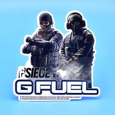 G Fuel Rainbow 6 Six Siege Collector's Box Sticker Decal ONLY (3.7  Tall) GFuel • $14.82