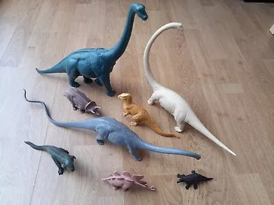 Invicta Natural History Museum Dinosaur  Collection X8 Plastic Toys Models • £45