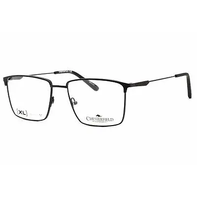 Chesterfield Men's Eyeglasses Matte Black Rectangular Frame CH 102XL 0003 00 • $23.59