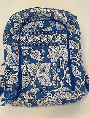 Vera Bradley  BLUE LAGOON  Large Backpack 2011 Very Clean Gently Used • $29.99