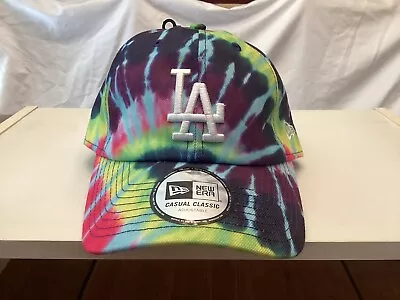 New Era Los Angeles Dodgers Tie-Dye Casual Classic Dad Hat Cap Adjustable Pride • $15.99