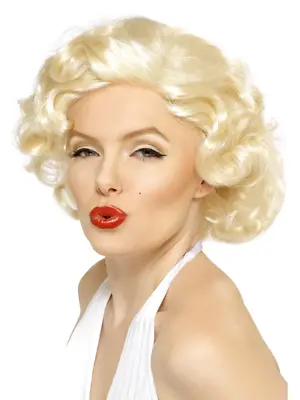 Marilyn Monroe Wig Blonde Bombshell Hollywood Starlet Womens Fancy Dress New • $61.97