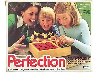 Vintage Lakeside's Perfection Action Game With Original Box & Complete Pieces • $18.39