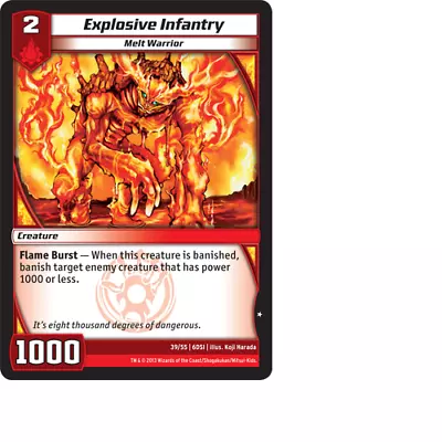 Kaijudo X3 EXPLOSIVE INFANTRY Common #39/55 6DSI (Playset) DragonStrike Infernus • $1.01