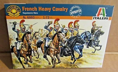 Italeri French Heavy Cavalry Napoleonic Wars 1:72 Scale Model Soldiers Horses  • £10